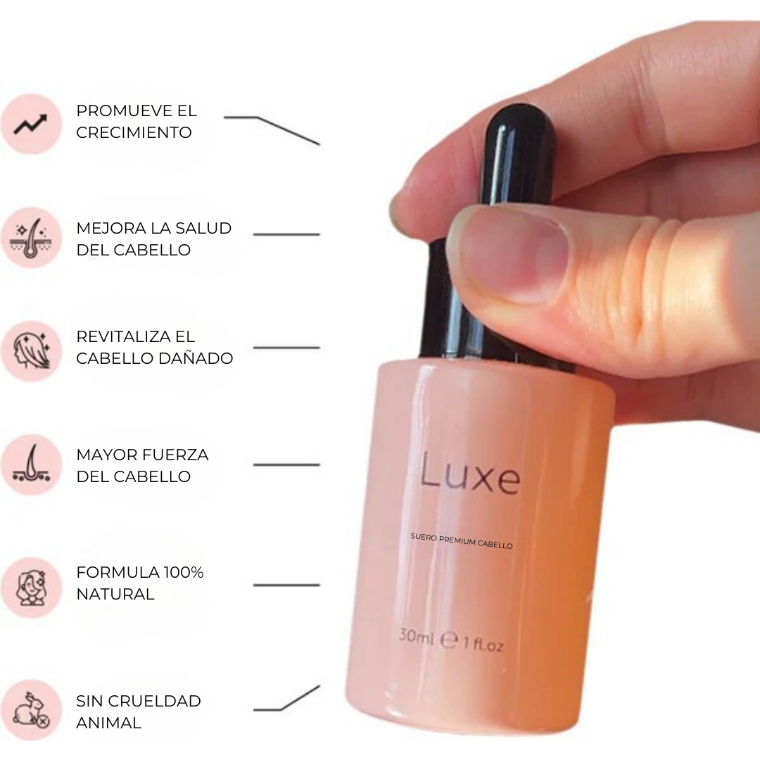 Suero de Crecimiento Capilar Luxe® Resultados en 7 días