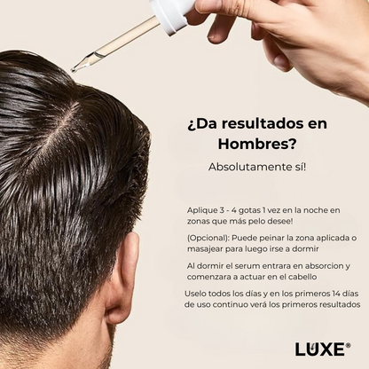 Suero de Crecimiento Capilar Luxe® Resultados en 14 días
